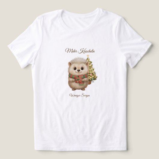 Niko Igel Weihnachten Mehr Kuscheln Tri-Blend Shirt (Design voorkant)