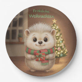 Niko mit grünem Weihnachtsgruß Papieren Bordje