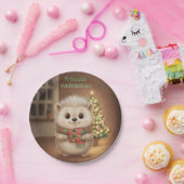 Niko mit grünem Weihnachtsgruß Papieren Bordje (Feest)