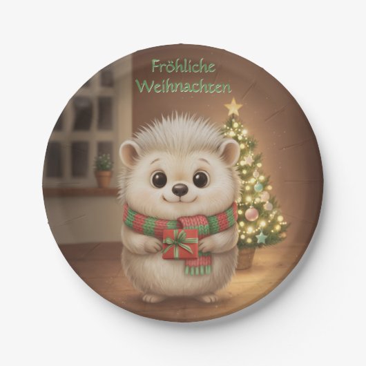 Niko mit grünem Weihnachtsgruß Papieren Bordje (Voorkant)