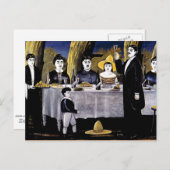 Niko Pirosmani - Familiefeest Briefkaart (Voorkant / Achterkant)