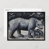 Niko Pirosmani, wit Beer met Cubaans Briefkaart (Voorkant / Achterkant)