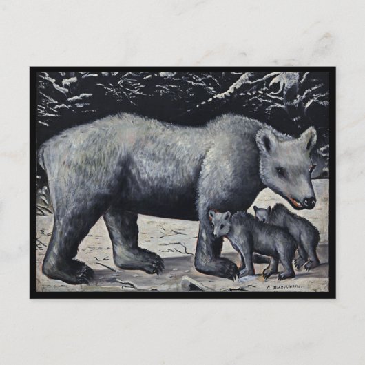 Niko Pirosmani, wit Beer met Cubaans Briefkaart (Voorkant)