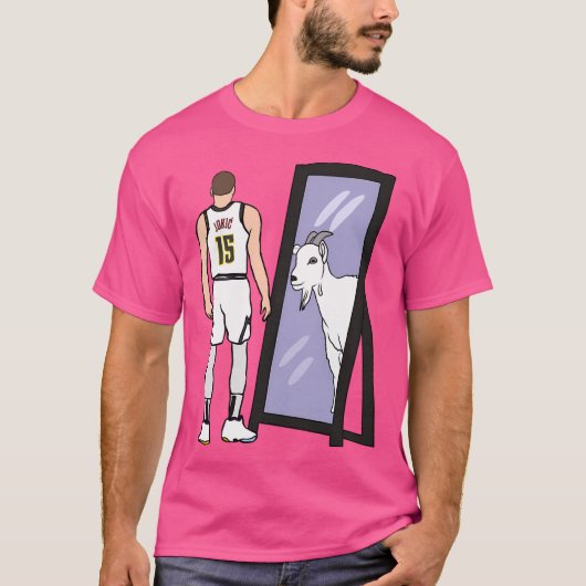 Nikola Jokic Mirror Goat T-shirt (Voorkant)