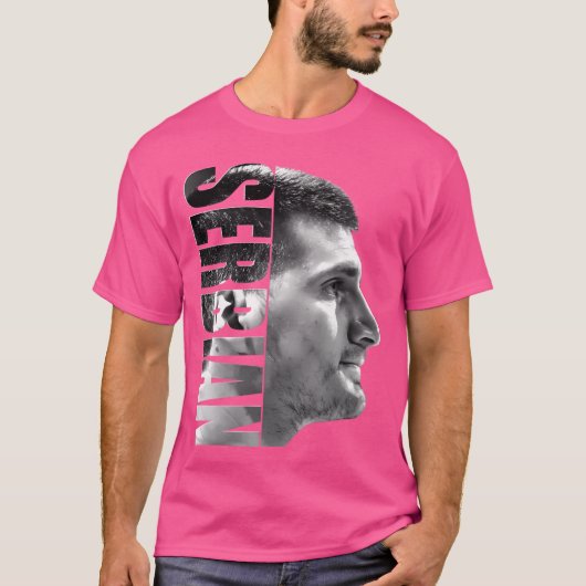 Nikola Jokic - Servisch T-shirt (Voorkant)