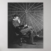 Nikola Tesla 1896 Poster (Voorkant)