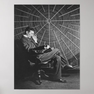 Nikola Tesla 1896 Poster