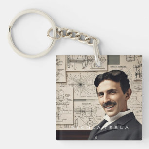 Nikola Tesla - 369 Sleutel voor het Universum Sleutelhanger