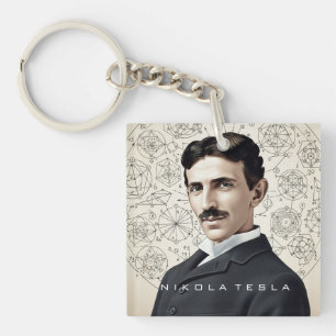 Nikola Tesla - 369 Sleutel voor het Universum Sleutelhanger