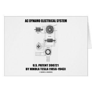 Nikola Tesla AC Dynamo Electrical System Patent