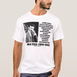 Nikola Tesla Alternate Currents Mechanical Natuur T-shirt