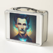 Nikola Tesla, Android Metal Lunch Box (Achterkant)
