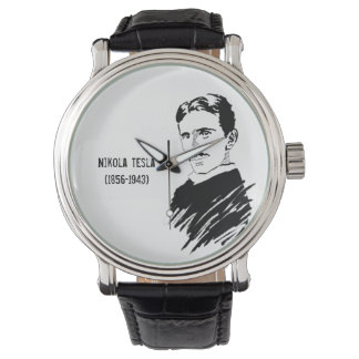 Nikola Tesla Art  polshorloge Horloge