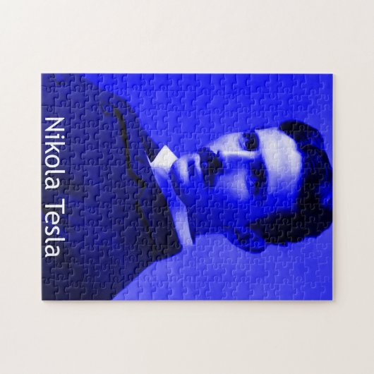 Nikola Tesla Art Puzzle Legpuzzel (Horizontaal)