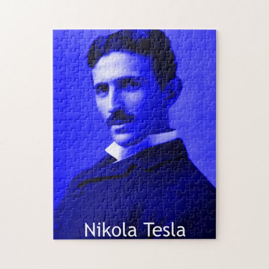 Nikola Tesla Art Puzzle Legpuzzel (Verticaal)