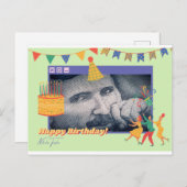 Nikola Tesla Birthday Wenskaart Briefkaart (Voorkant / Achterkant)