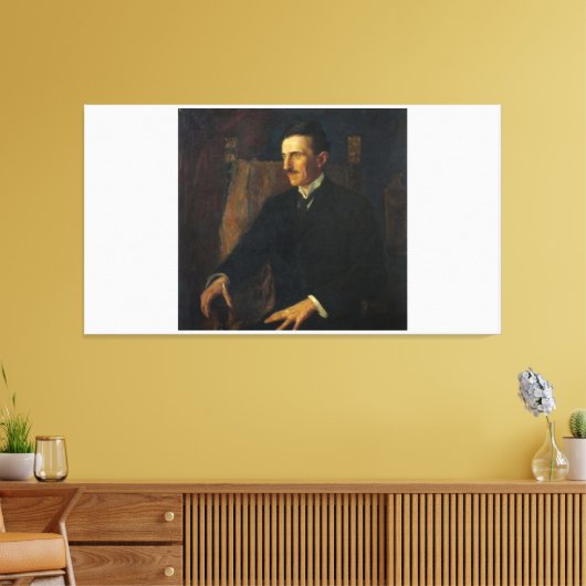 Nikola Tesla Blue Print (Insitu (Woonkamer))