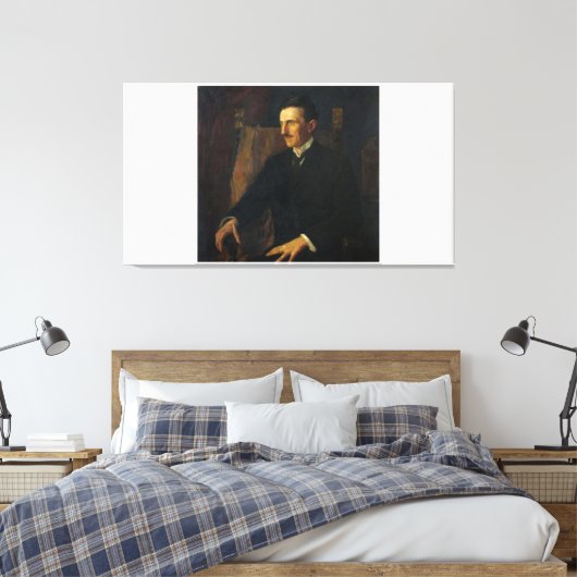 Nikola Tesla Blue Print (Insitu (Slaapkamer))