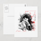 Nikola Tesla Briefkaart (Voorkant / Achterkant)
