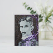 Nikola Tesla Briefkaart (Staand voorkant)