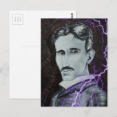 Nikola Tesla Briefkaart (Voorkant / Achterkant)