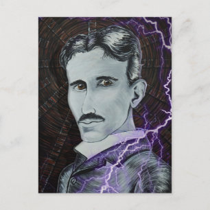 Nikola Tesla Briefkaart
