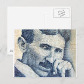 Nikola Tesla Briefkaart (Voorkant / Achterkant)