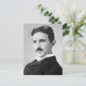 Nikola Tesla Briefkaart (Staand voorkant)