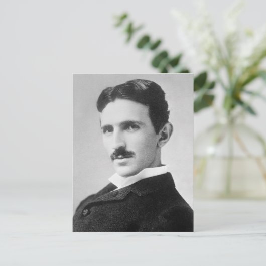 Nikola Tesla Briefkaart (Staand voorkant)