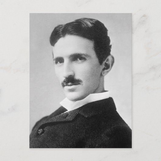 Nikola Tesla Briefkaart (Voorkant)