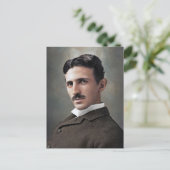 Nikola Tesla Briefkaart (Staand voorkant)