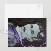 Nikola Tesla Briefkaart (Voorkant / Achterkant)