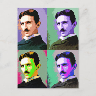 Nikola Tesla Briefkaart