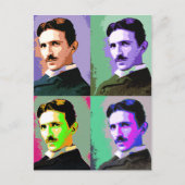 Nikola Tesla Briefkaart (Voorkant)