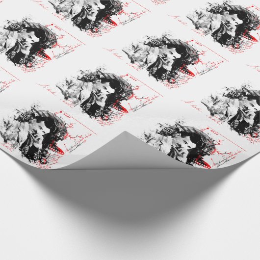 Nikola Tesla Cadeaupapier (Hoek)