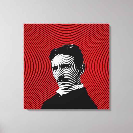 Nikola Tesla Canvas Afdruk (Voorkant)