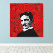 Nikola Tesla Canvas Afdruk (Insitu (Houten vloer))