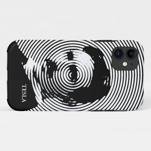 Nikola Tesla Case-Mate iPhone Case (Achterkant (horizontaal))