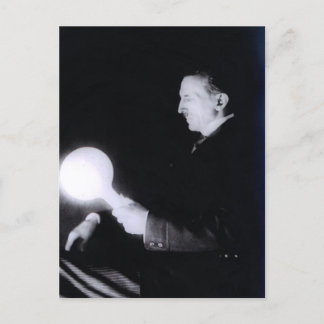 Nikola Tesla circa 1898. Briefkaart