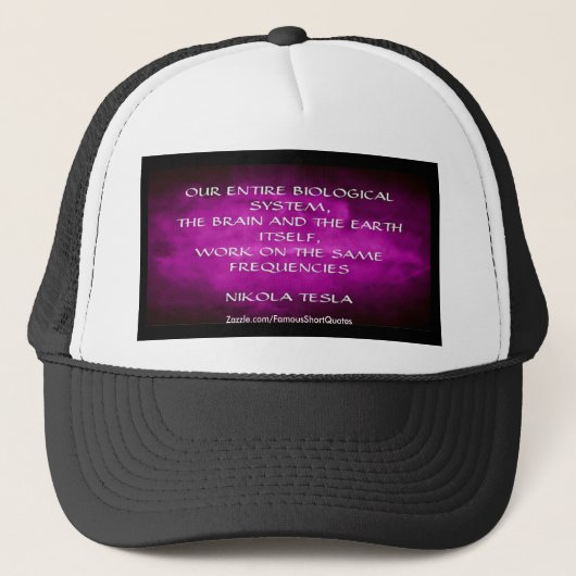 Nikola Tesla citaat - Dezelfde frequenties Trucker Pet (Voorkant)