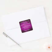 Nikola Tesla citaat - Dezelfde frequenties Vierkante Sticker (Envelop)