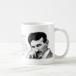 Nikola Tesla citoted Wisdom Coffee Mugs Koffiemok