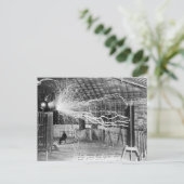 Nikola Tesla, Colorado Springs, 1899 Briefkaart (Staand voorkant)