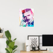 Nikola Tesla - Creative Genius Poster (Thuiskantoor)