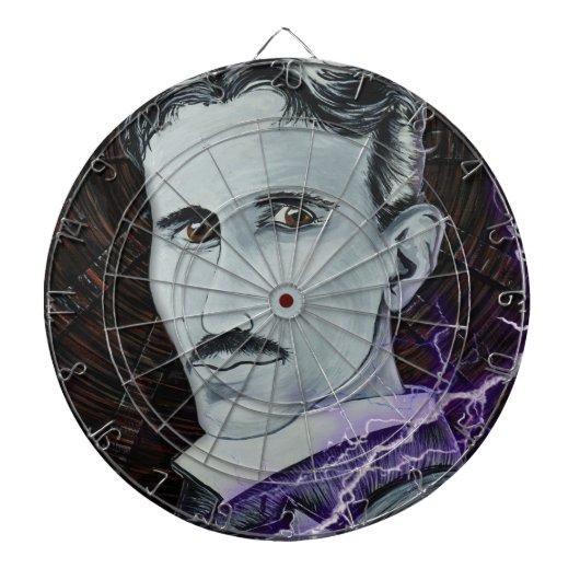 Nikola Tesla Dartbord (Voorkant)
