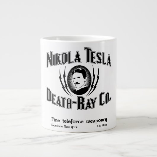 Nikola Tesla Death-Ray Co. Grote Koffiekop (Voorkant)