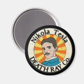 Nikola Tesla Death Ray Co. Magneten (Voorkant / Achterkant)