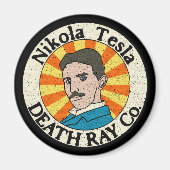 Nikola Tesla Death Ray Co. Magneten (Voorkant)