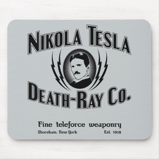 Nikola Tesla Death-Ray Co. Muismat (Voorkant)