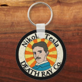 Nikola Tesla Death Ray Co. Sleutelhangers (Voorkant)